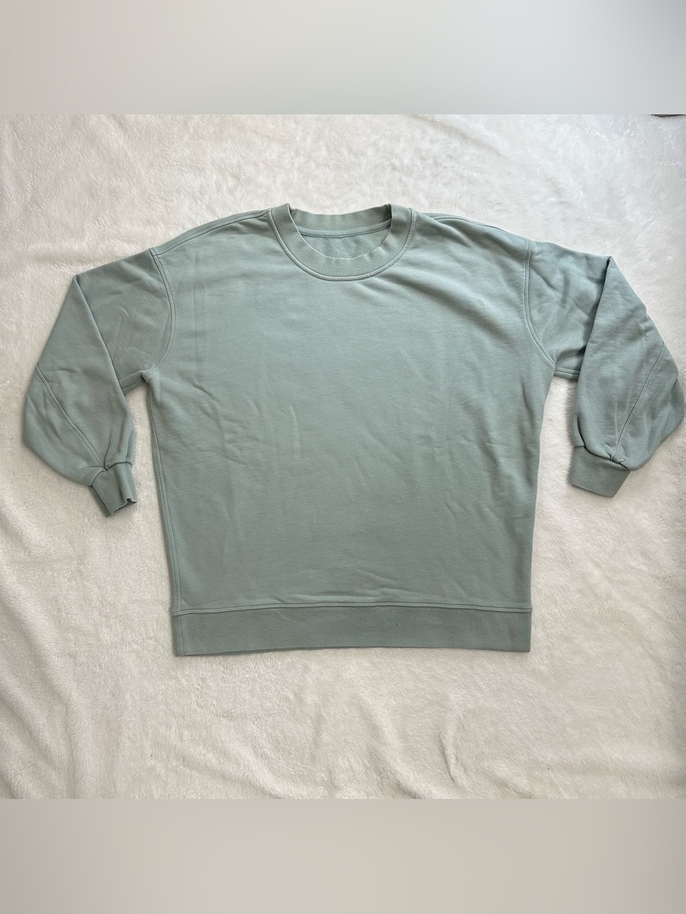 Lululemon Perfectly Oversized Crew Sweatshirt Green Size 6 - Flawed